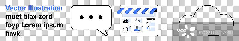 在线商店与购物车图片素材