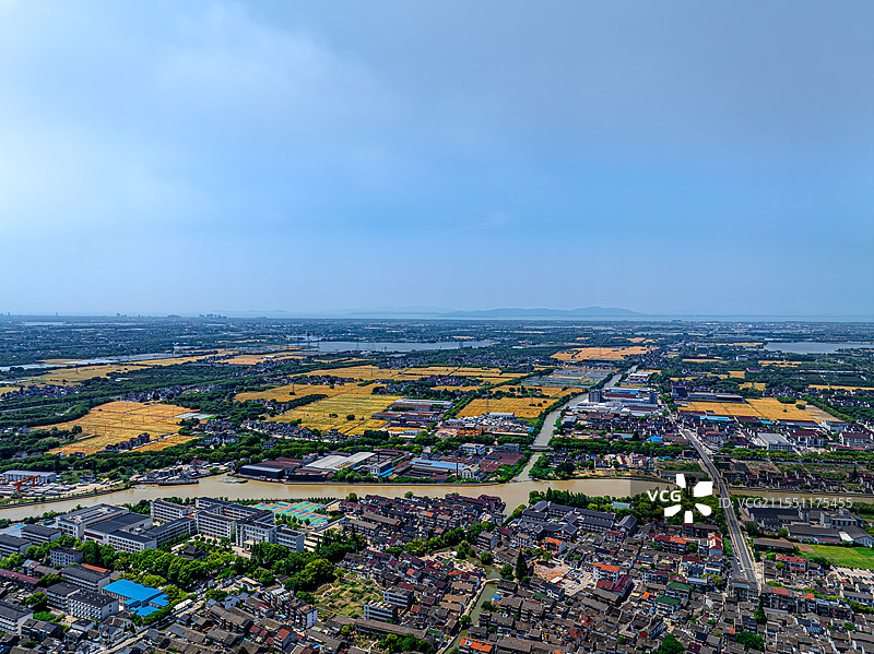 震泽古镇 震泽公园 頔塘 太湖流域历史悠久的古村落 江南水乡桑蚕经济和文化传承图片素材