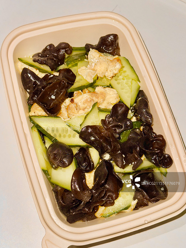 黄瓜木耳炒鸡蛋图片素材