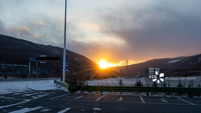长白山 二道白河  雪岭图片素材