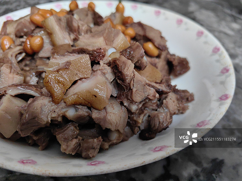 白切狗肉图片素材