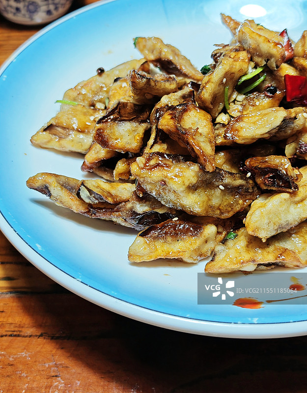 一盘风味茄子图片素材