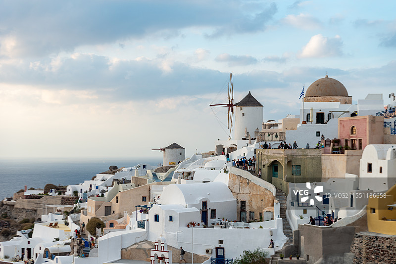 希腊 圣托里尼 希拉 锡拉岛 基克拉泽斯群岛 Oia图片素材