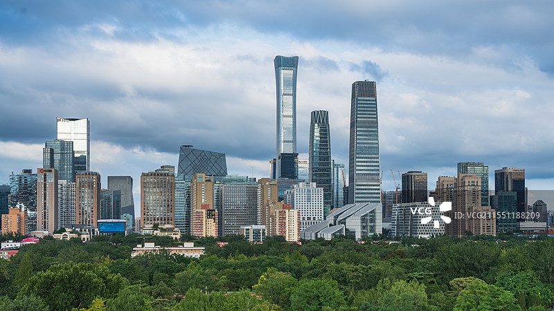 北京现代化城市建筑群全景图图片素材