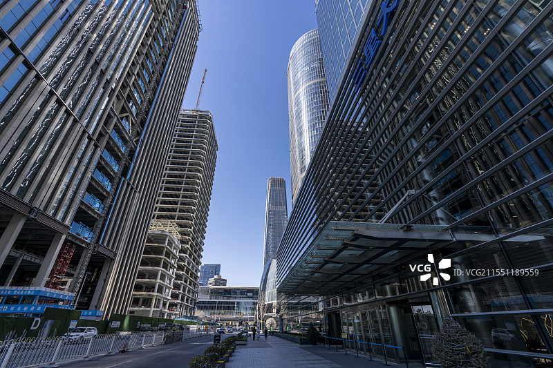 北京CBD中国尊图片素材