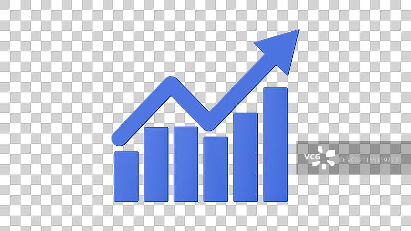 增长的蓝色阶梯   业绩攀升的希望图片素材