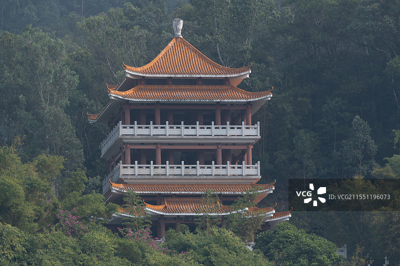 东莞水濂山森林公园古庙图片素材