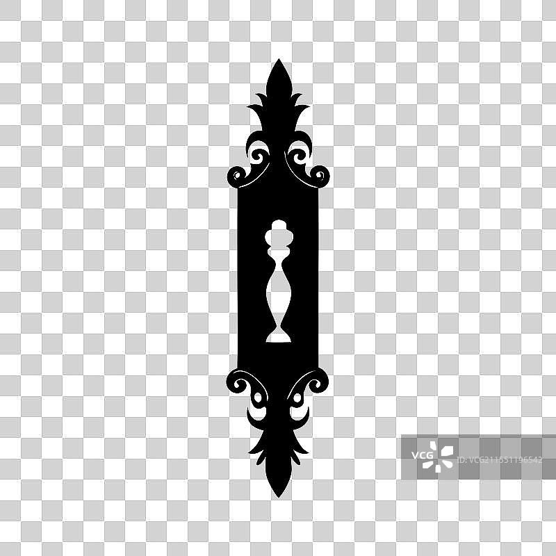 复古手镜设计，优雅的轮廓图片素材