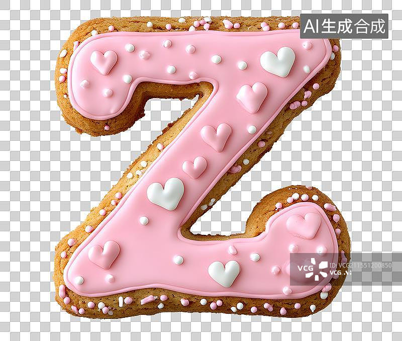 【AI数字艺术】AIGC：大写英文字母饼干Z图片素材