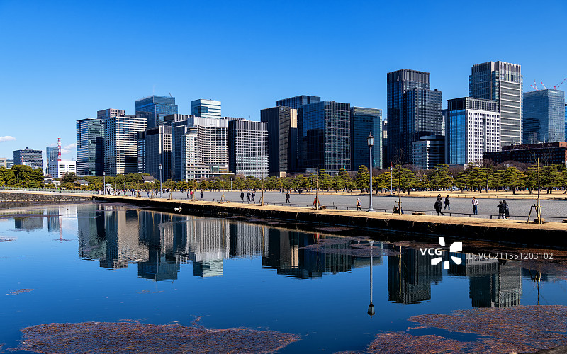 东京皇居外苑附近的写字楼图片素材