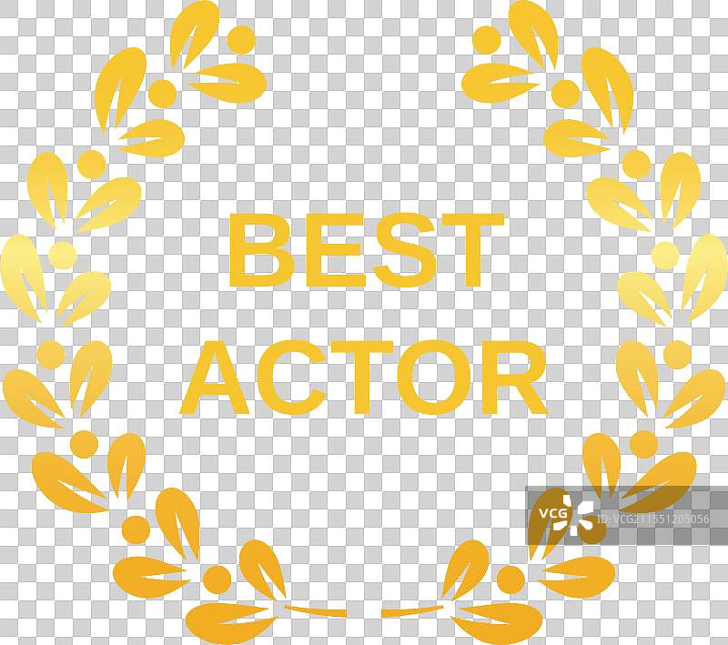 最佳男演员金色月桂冠奖图片素材