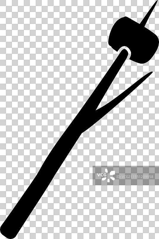 在篝火上烤棉花糖会产生一种图片素材