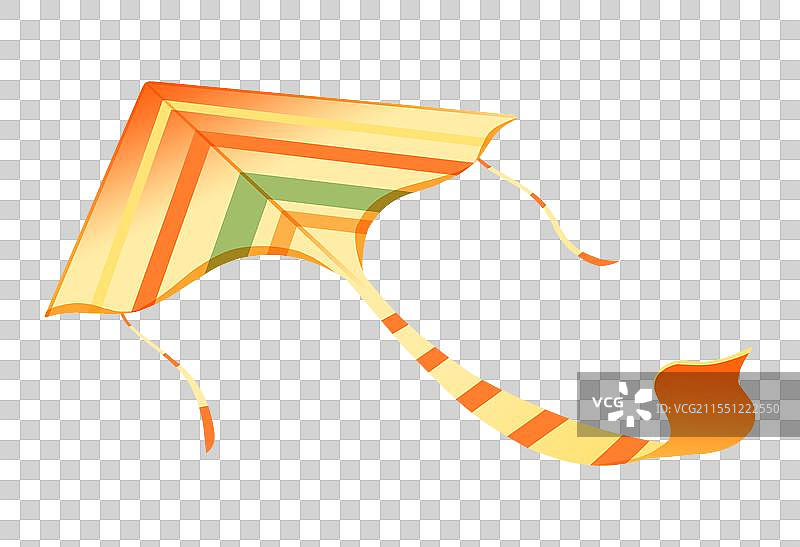 飞在高空中的风筝插画元素图片素材