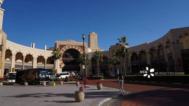 卡塔尔，多哈珍珠岛图片素材