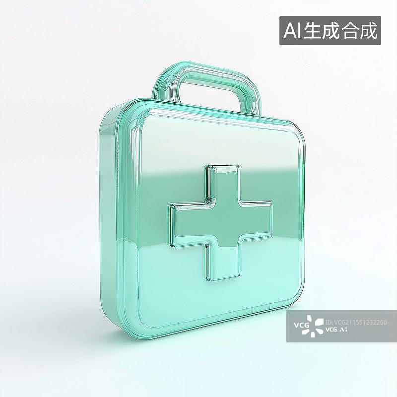 【AI数字艺术】医疗B端3D图标图片素材