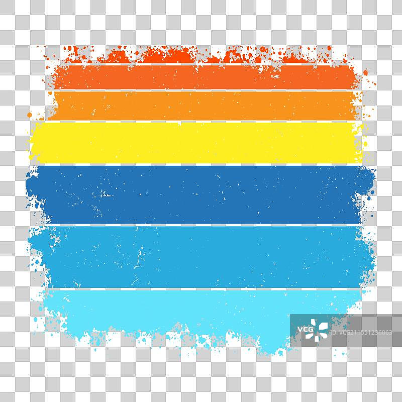 复古色彩的伯恩山犬剪影图片素材