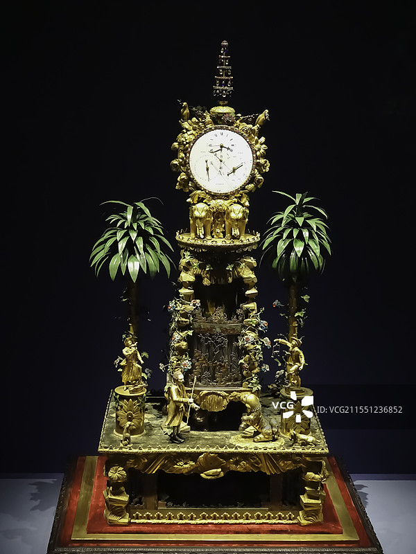 中国北京故宫钟表馆西洋钟表集锦图片素材