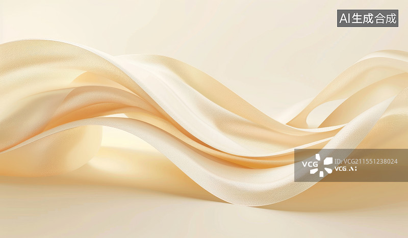 【AI数字艺术】金色丝绸布料图片素材