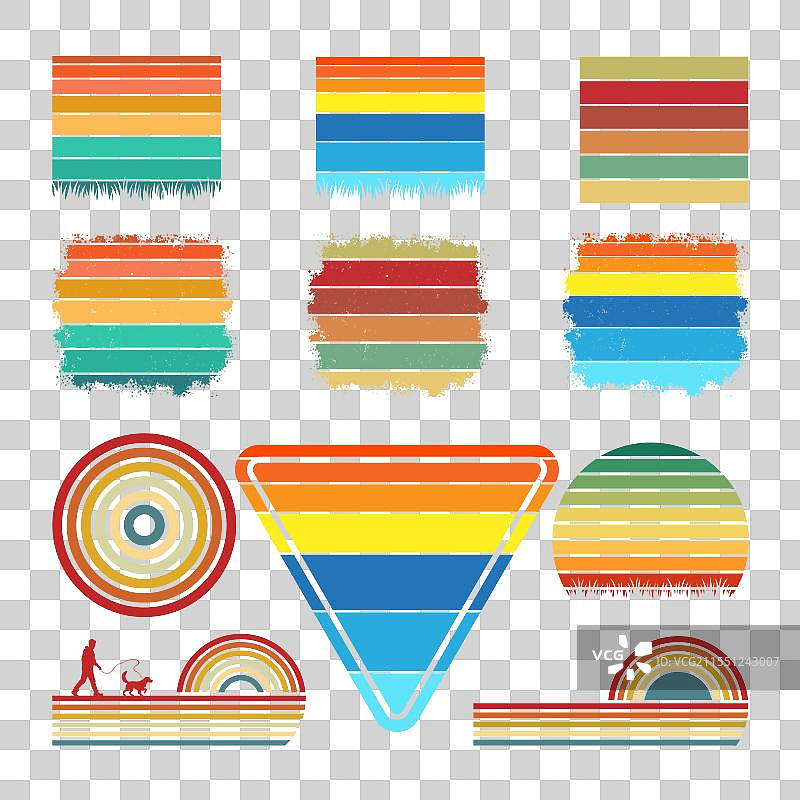 复古的布列塔尼犬剪影与户外氛围图片素材