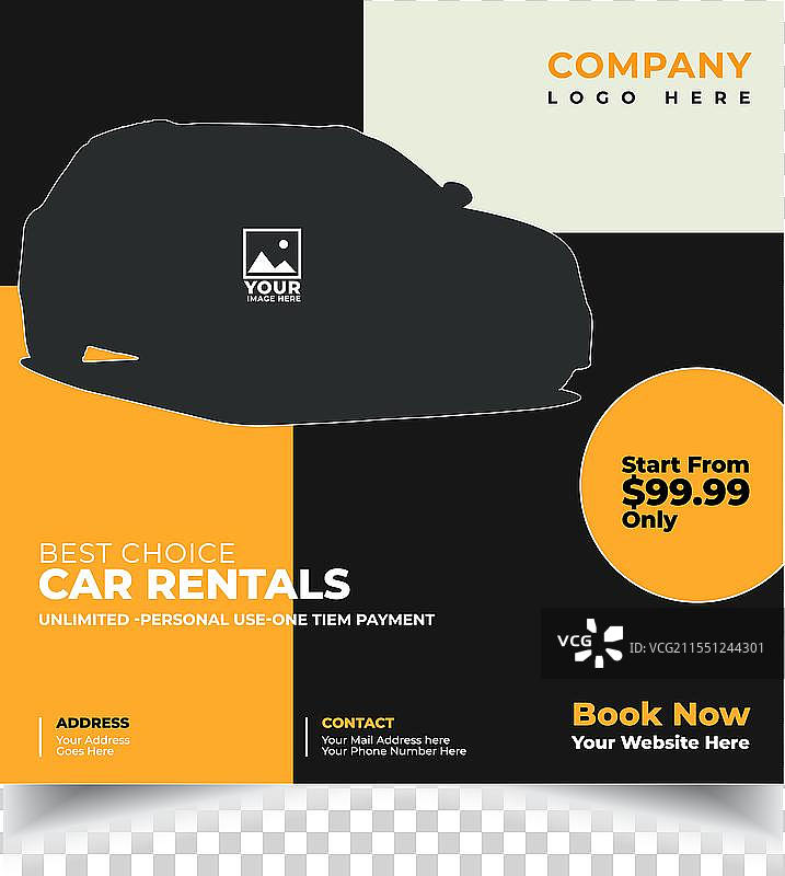 汽车出售和租赁宣传册样本传单图片素材