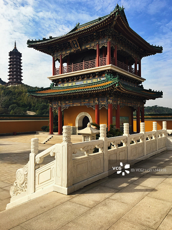 浙江，普陀山，宝陀讲寺图片素材