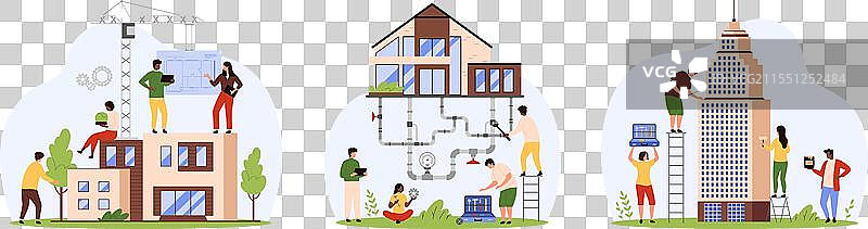 房屋的建设与翻新安装图片素材