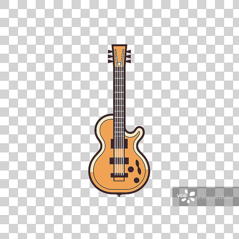 简单经典的电吉他艺术图片素材