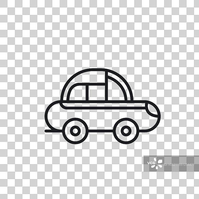 汽车玩具图标元素设计模板图片素材