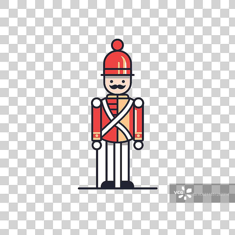 节日胡桃夹子士兵设计图片素材