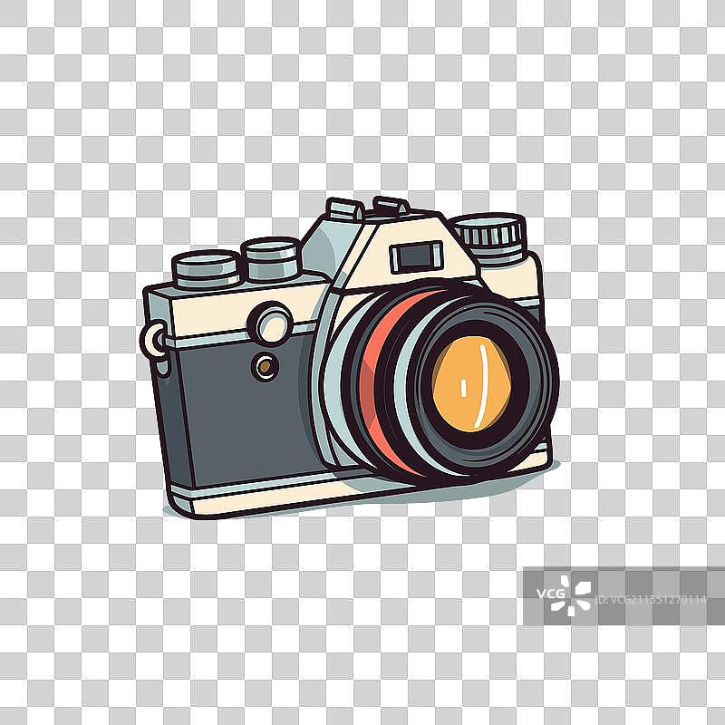 复古相机以生动的风格捕捉回忆图片素材