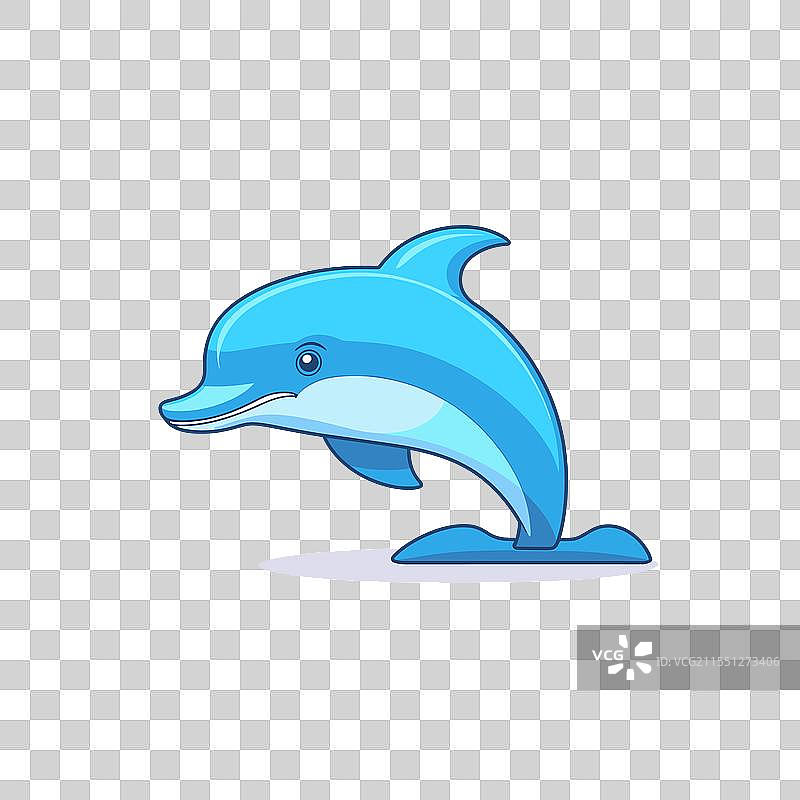 海豚在充满活力的海洋中跳跃玩耍图片素材