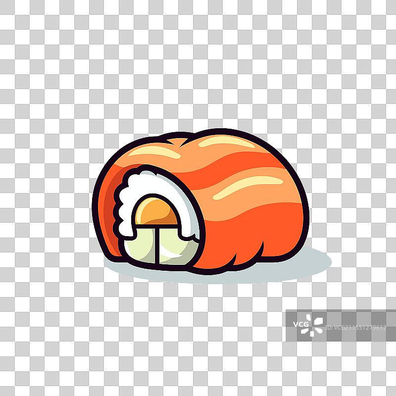 独特设计的寿司卷展示了一个图片素材