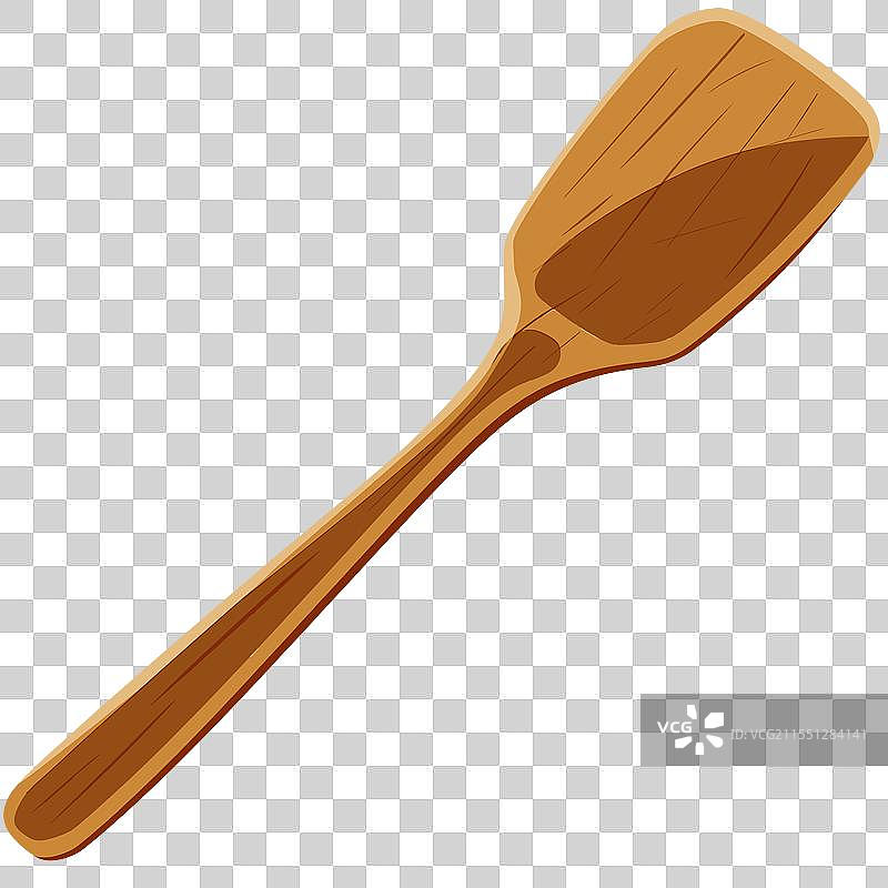 用于烹饪和烘焙的木制铲子图片素材