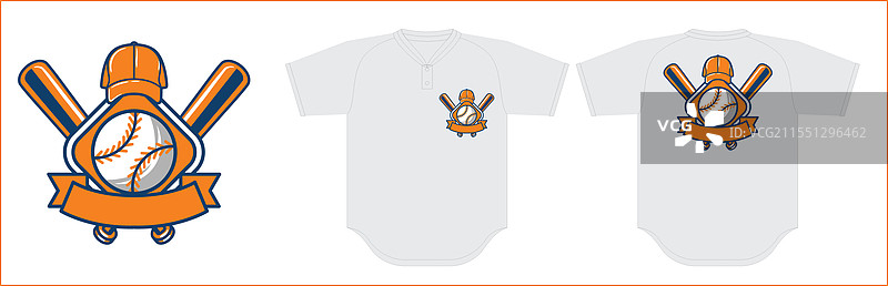 棒球标志与球衣样式展示图片素材