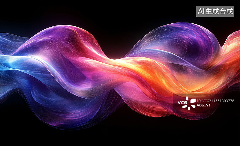 【AI数字艺术】紫色蓝色粉色渐变图片素材