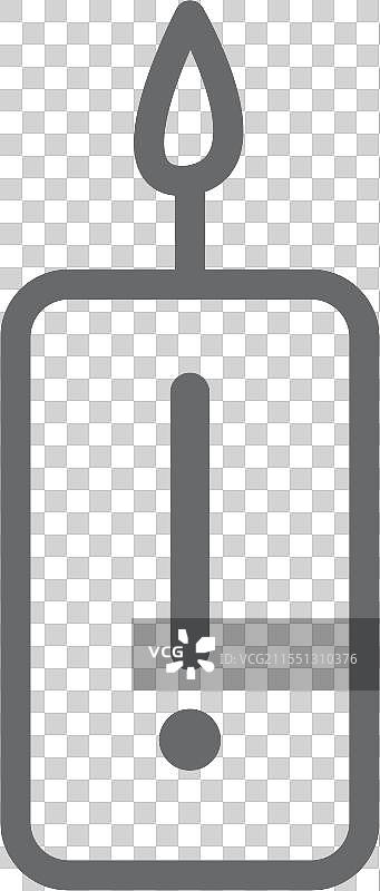 蜡烛警告线条图标图片素材