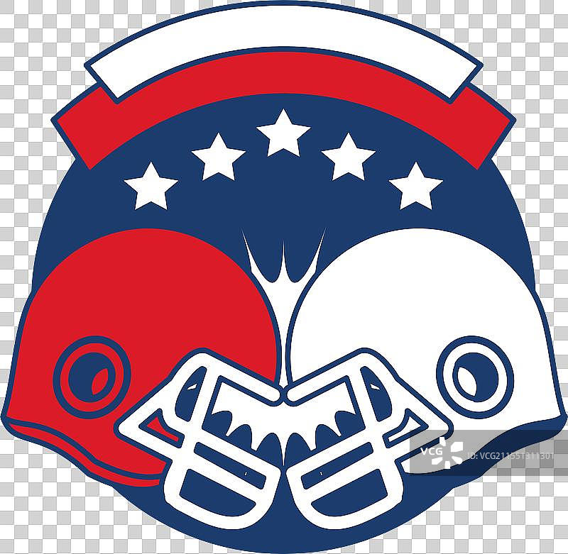 美式足球比赛标签图片素材