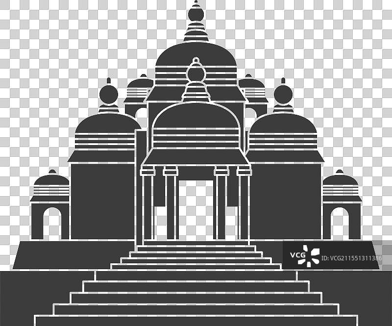 阿克沙尔达姆印度纪念碑图片素材