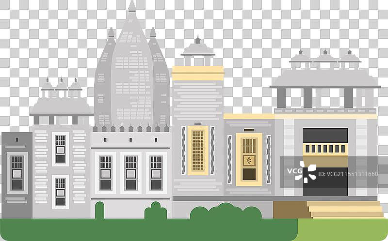 图尔西·马纳斯寺的建筑风格图片素材