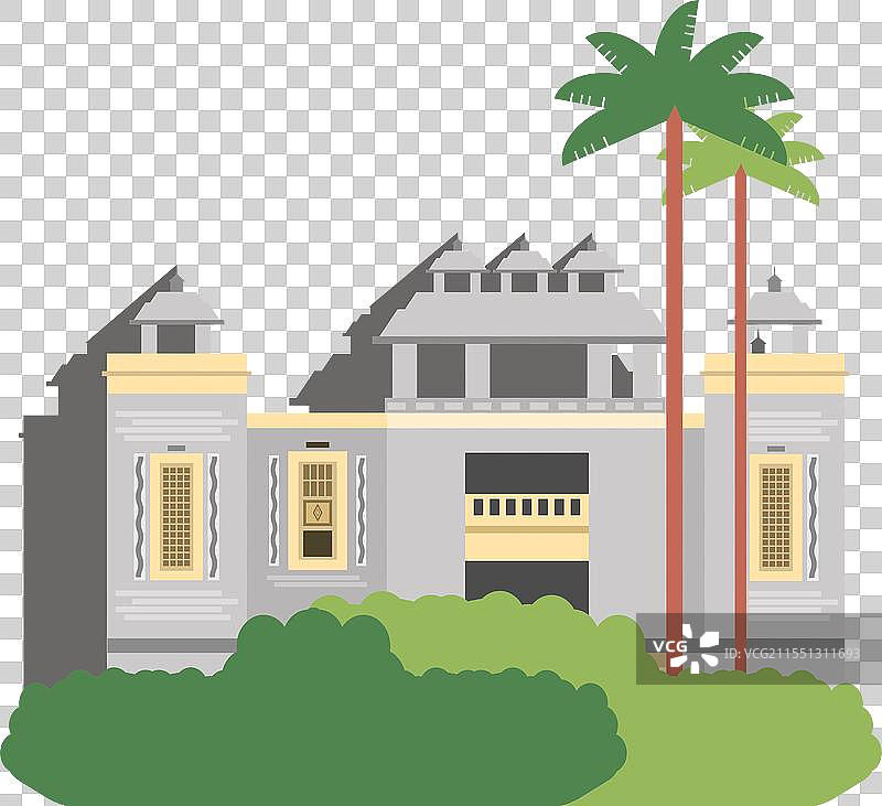 图尔西·马纳斯寺的外观图片素材