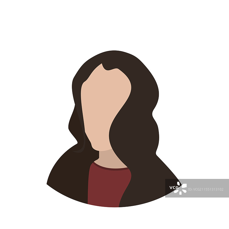 3D等距平面女性发型集合图片素材