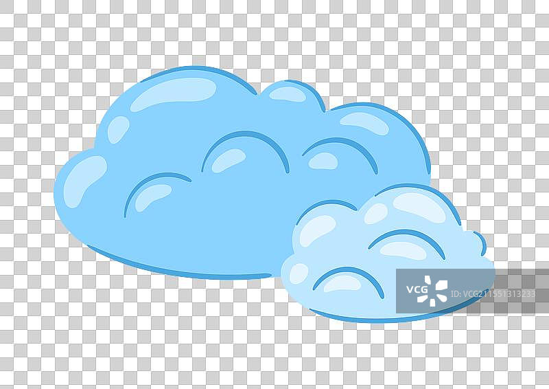 可爱的卡通云朵图像图片素材