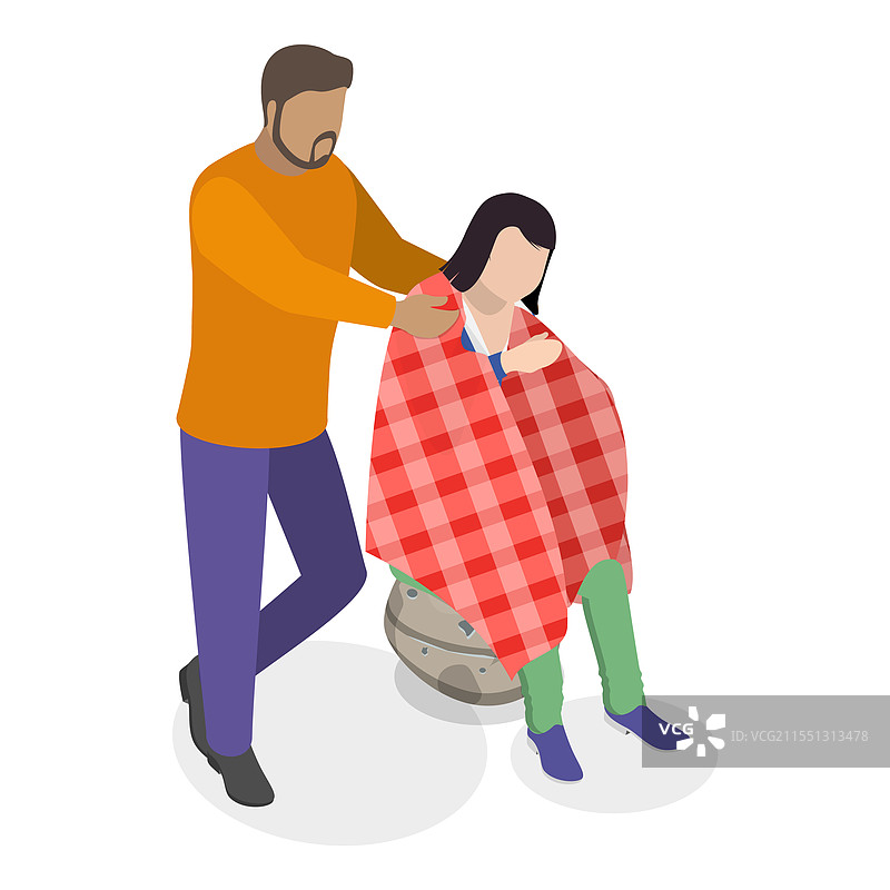 医疗的三维等距平面图图片素材