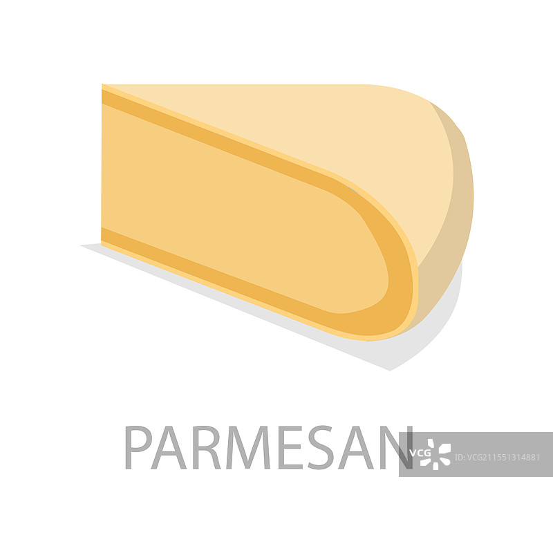 不同种类奶酪的3D等距平面图集图片素材