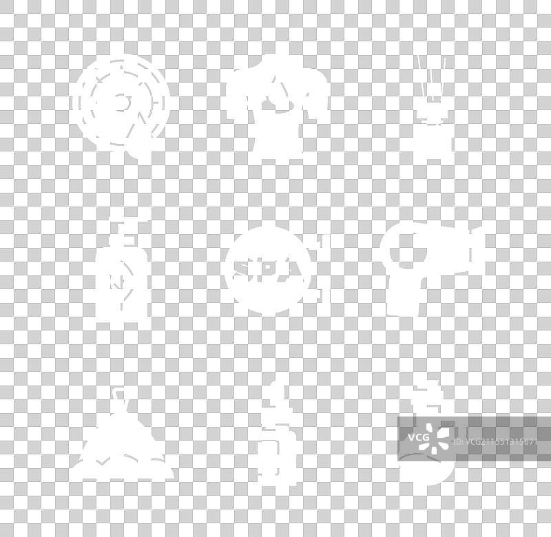 香薰油按摩的桑拿温度计设置图片素材