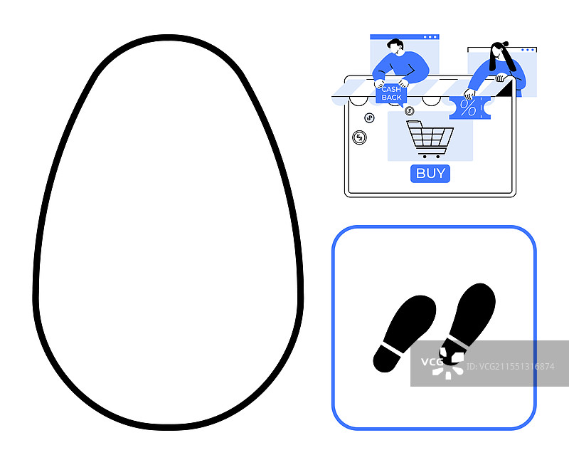 带有营销激励的在线购物车图片素材