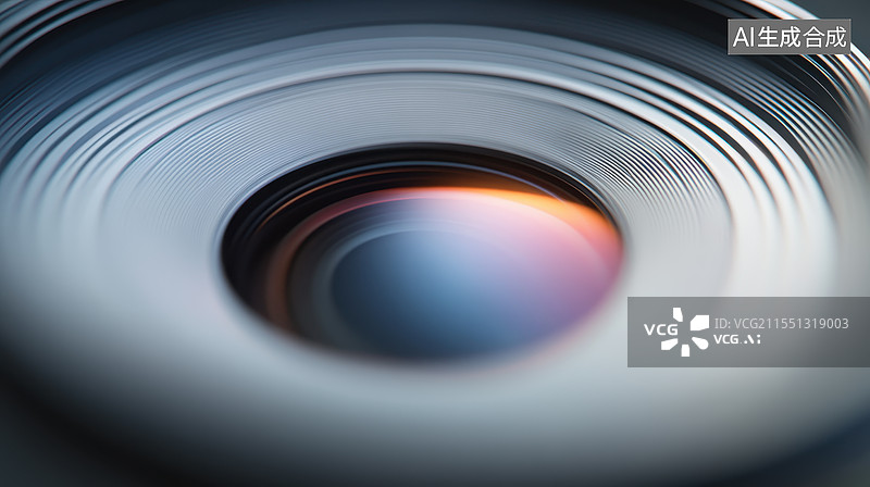 【AI数字艺术】相机镜头的特写图片素材