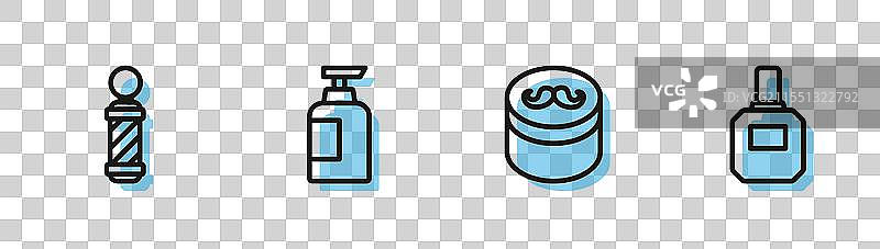 经典发型定型胶或蜡图片素材