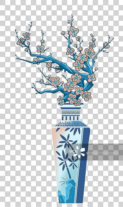 中式花瓶图片素材