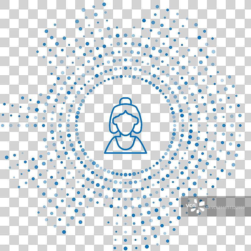 蓝线顾问，珠宝店销售员图片素材